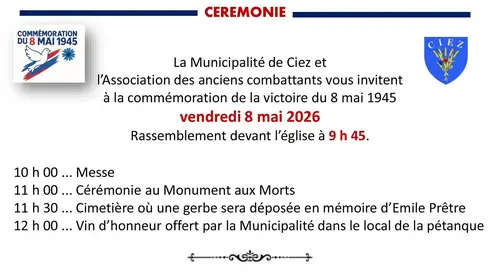 Commémoration du 8 mai 1945 🇫🇷 Commémoration du 8 mai 1945 🇫🇷