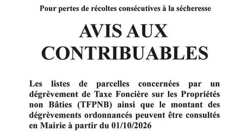 Dégrèvements d'impôts directs